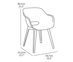 Norfolk Leisure Keter Lima Table With Akola Chairs - thumbnail 6