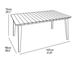 Norfolk Leisure Keter Lima Table With Akola Chairs - thumbnail 7