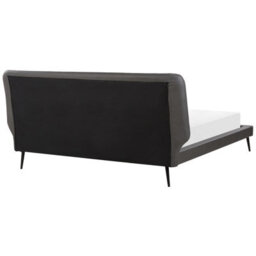 Beliani Bed Faux Leather Essonne 180 X 200 Cm (Eu Super King) Grey - thumbnail 6