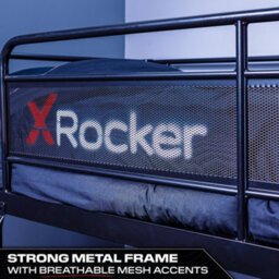X Rocker X-Rocker Armada Gaming Bunk Bed With Desk Storage Twin High Sleeper 3Ft Single - Black - thumbnail 6