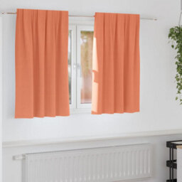 Berkfield Modern Curtains With Curtains 2 Pcs Terracotta 140 X 140 Cm Polyester - thumbnail 2