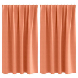 Berkfield Modern Curtains With Curtains 2 Pcs Terracotta 140 X 140 Cm Polyester