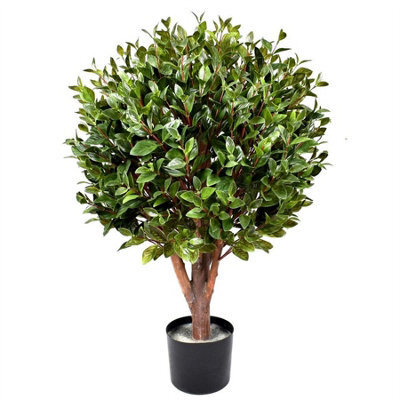 Leaf Artificial Topiary Gloxinia Single Ball Topiary 1608 Leaves Uv Protected Outdoor Botanik - image 1