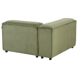 Beliani Modular Sofa 3 Seater Ardal Corduroy Green - thumbnail 9