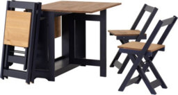 Seconique Santos Extending Butterfly Dining Set Blue And Distressed Waxed Pine - thumbnail 9