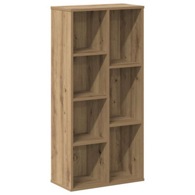 Berkfield Durable Bookcase Artisian Oak 50X25X105 Cm Engineered Wood