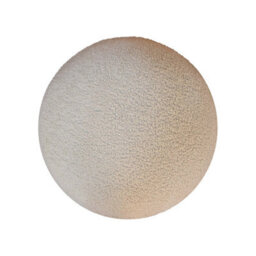 Wyld Haus Kampong Cream Boucle Rounded Footstool 45Cm - thumbnail 7