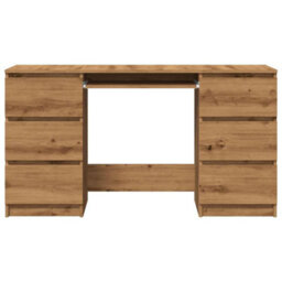 Berkfield Writing Desk Artisan Oak 140X50X77 Cm Engineered Wood - thumbnail 4
