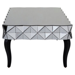 Orsina Distinctive Silver Coffee Table, Geomatric Silver Decorative Table For Hallways, Coffee Table For Patio - thumbnail 3