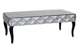 Orsina Distinctive Silver Coffee Table, Geomatric Silver Decorative Table For Hallways, Coffee Table For Patio - thumbnail 2