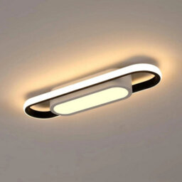 Modern Led Ceiling Light 30W Black Fixtures Warm White Lamp Chandeliers Bedroom - thumbnail 1