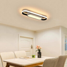 Modern Led Ceiling Light 30W Black Fixtures Warm White Lamp Chandeliers Bedroom - thumbnail 4