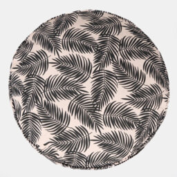 OHS Large Outdoor Cushion Round Decor Garden Filled, Mono Leaf - thumbnail 6