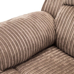 More4Homes Postana Electric High Back Jumbo Cord Fabric Recliner 2 Seater Sofa (Brown) - thumbnail 5