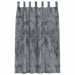 Berkfield Curtain With Curtains 2 Pcs Silver Grey 175 X 140 Cm Velvet - thumbnail 3