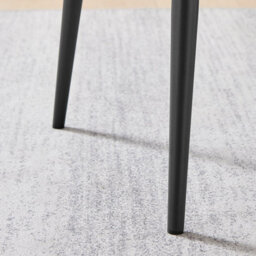 Furniturebox Set Of 2 Dining Chairs - Calla Premium Dining Chairs - Black Faux Leather Black Leg Dining Chairs - Kitchen Dining Room Chairs - thumbnail 9