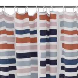 GoodHome Kina Multicolour Lines Shower Curtain (W)180Cm - thumbnail 2