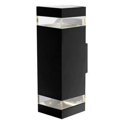 Nxtgen Lincoln Led Square Up And Down Light 18W All-Weather Tri-Colour Cct Black