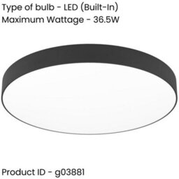 Loops Sleek Modern Black Ceiling Light For Indoor Spaces - Stylish Semi-Flush Fixture - thumbnail 2