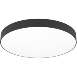 Loops Sleek Modern Black Ceiling Light For Indoor Spaces - Stylish Semi-Flush Fixture - thumbnail 1