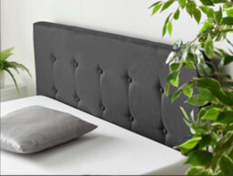 Aspire End Lift Ottoman Storage Bed Small Double, Black Linen - thumbnail 4