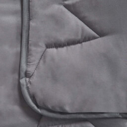 OHS Coverless Duvet 7.5 Tog Pillowcase Quilt Star Bedding Set, Grey - Single - thumbnail 4