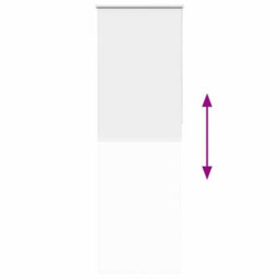 Berkfield Roller Blind Blackout White 80X210 Cm Fabric Width 75.7 Cm Polyester - thumbnail 9