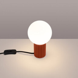 Luminosa Lighting Luminosa Halo Globe Table Lamp Red Ochre 1X G9 - thumbnail 2
