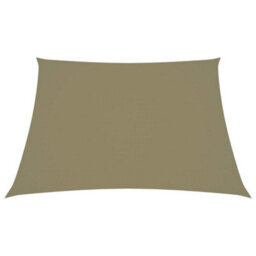 Berkfield Sunshade Sail Oxford Fabric Square 3X3 M Beige - thumbnail 2