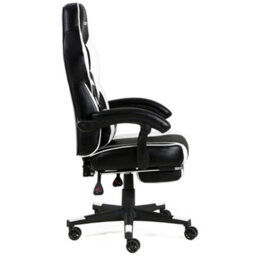 Gtforce Turbo Reclining Sports Racing Gaming Office Desk Pc Car Faux Leather Chair (White) - thumbnail 4