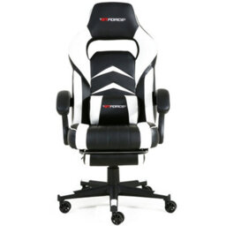 Gtforce Turbo Reclining Sports Racing Gaming Office Desk Pc Car Faux Leather Chair (White) - thumbnail 2