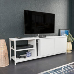 Decorotika Primrose Tv Stand Tv Unit For Tv's Up To 72 Inch White - thumbnail 3