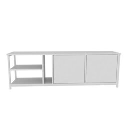 Decorotika Primrose Tv Stand Tv Unit For Tv's Up To 72 Inch White - thumbnail 4