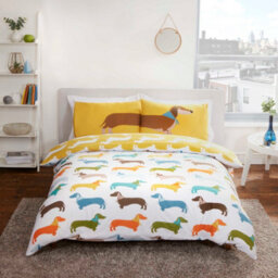 Rapport Dachshund Sausage Dog Duvet Cover Set - thumbnail 3