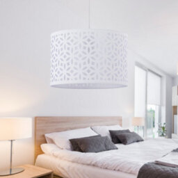 First Choice Lighting White Laser Cut 30Cm Pendant Light Shade - thumbnail 6