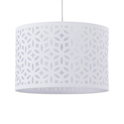 First Choice Lighting White Laser Cut 30Cm Pendant Light Shade - thumbnail 8