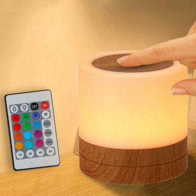 Amorly Nursery Night Light For Kids, Usb Rechargeable Small Desk Lamp,touch Bedside Cordless Table Lamp For Bedroom Living Room Home - image 1