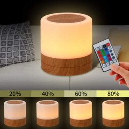 Amorly Nursery Night Light For Kids, Usb Rechargeable Small Desk Lamp,touch Bedside Cordless Table Lamp For Bedroom Living Room Home - thumbnail 5