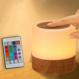 Amorly Nursery Night Light For Kids, Usb Rechargeable Small Desk Lamp,touch Bedside Cordless Table Lamp For Bedroom Living Room Home - thumbnail 1