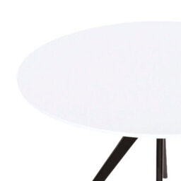Core Products Aspen White 100Cm Round Table And 4 Carnaby Light Grey Moulded Plastic Chairs - thumbnail 6