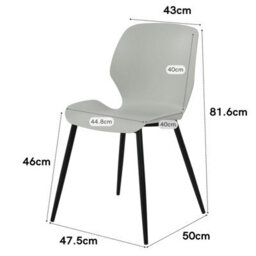 Core Products Aspen White 100Cm Round Table And 4 Carnaby Light Grey Moulded Plastic Chairs - thumbnail 3