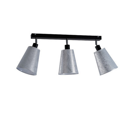 Luminosa Lighting Luminosa Eva Ceiling Spotlight Bar Silver, 30.5Cm, 3X E27