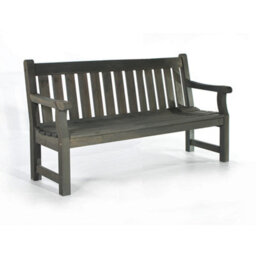 Leisurebench Darwin 3 Seat Garden Bench 150Cm Length  - Dark Grey