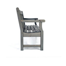 Leisurebench Darwin 3 Seat Garden Bench 150Cm Length  - Dark Grey - thumbnail 3