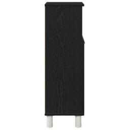 Berkfield Bathroom Cabinet Black Oak Engineered Wood With Black Oak Finish - thumbnail 8