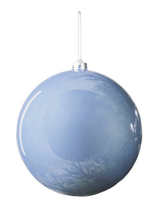 Werchristmas Ice Blue Extra Large Shatterproof Bauble Shiny 20 Cm - image 1