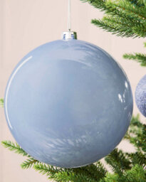 Werchristmas Ice Blue Extra Large Shatterproof Bauble Shiny 20 Cm - thumbnail 4