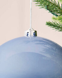 Werchristmas Ice Blue Extra Large Shatterproof Bauble Shiny 20 Cm - thumbnail 5