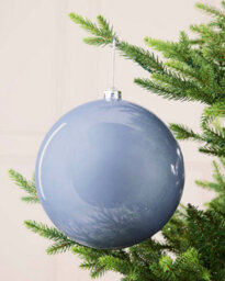 Werchristmas Ice Blue Extra Large Shatterproof Bauble Shiny 20 Cm - thumbnail 2