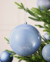 Werchristmas Ice Blue Extra Large Shatterproof Bauble Shiny 20 Cm - thumbnail 3